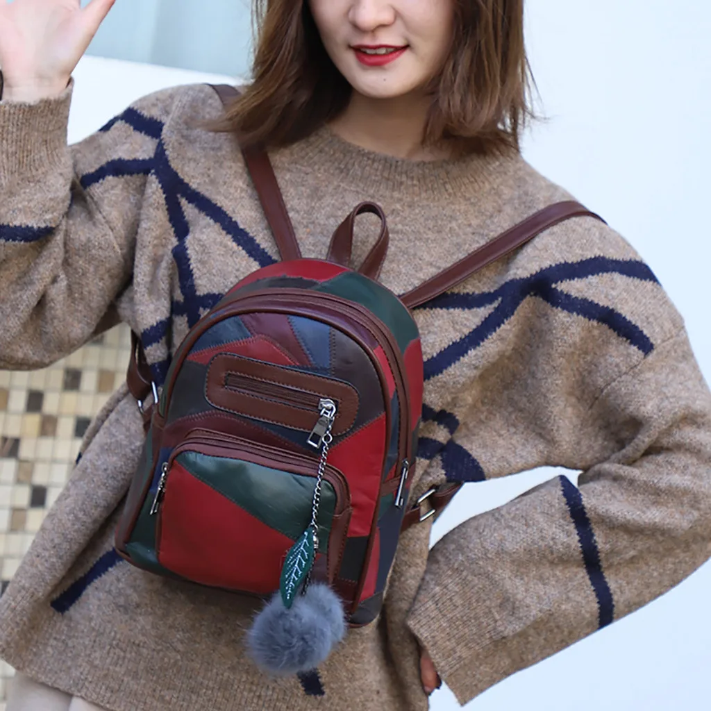 Maison Fabre Shoulder Bag Women Small Bag Fashion Leather Shoulder Bag Wild Student Back pack Leisure Travel Bag