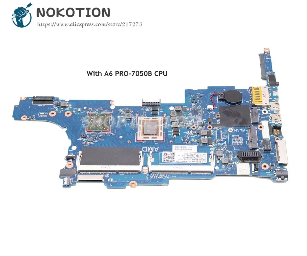 NOKOTION материнская плата для ноутбука HP 745 G2 845 основная A6 PRO 7050B CPU DDR3 768794 601