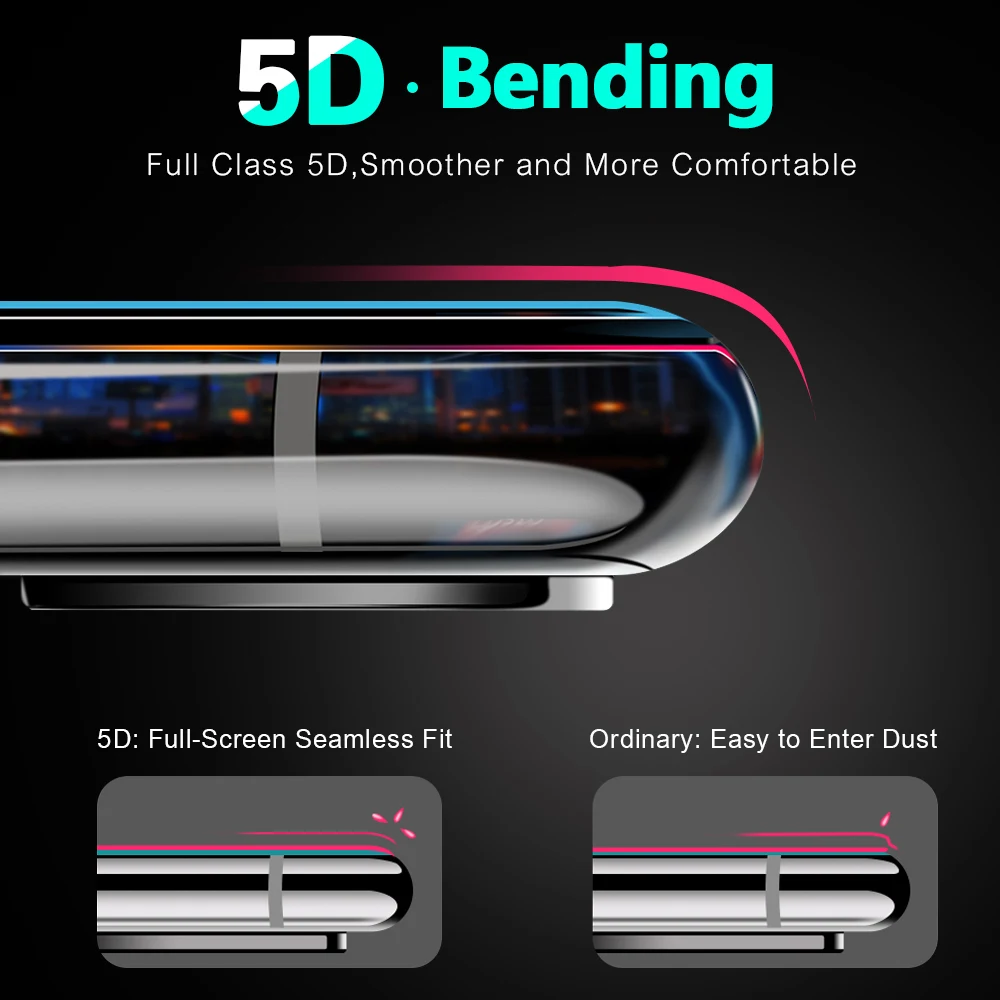 SMORSS 3 шт Blu-Ray Защитная пленка для телефона iphone X матовое HD закаленное стекло 5D
