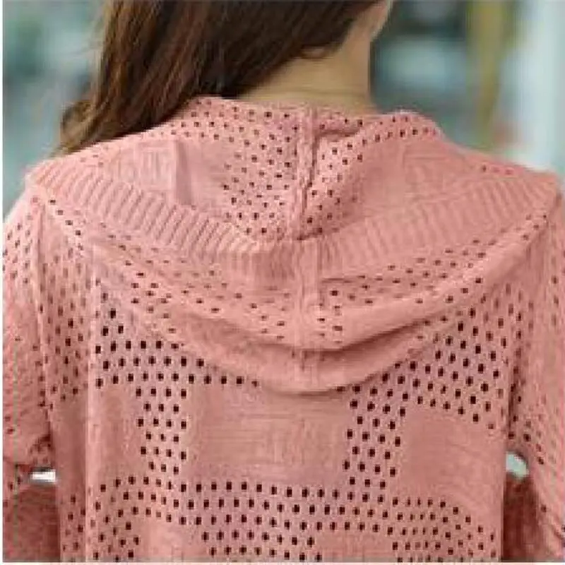 spring autumn new women's knitted cardigans women long solid sweaters hollow hooded shawl for ladies plus size thin kl0440 |