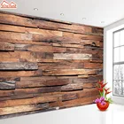 Фотообои 3d для гостиной, самоклеящиеся, в стиле ретро, для стен, рулонная бумага, домашний декор, деревянный узор