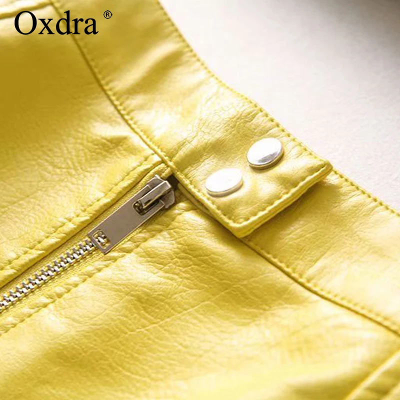 Oxdra Новые Горячие 4 сезона Горячая Мода для женщин яркий цвет из искусственной