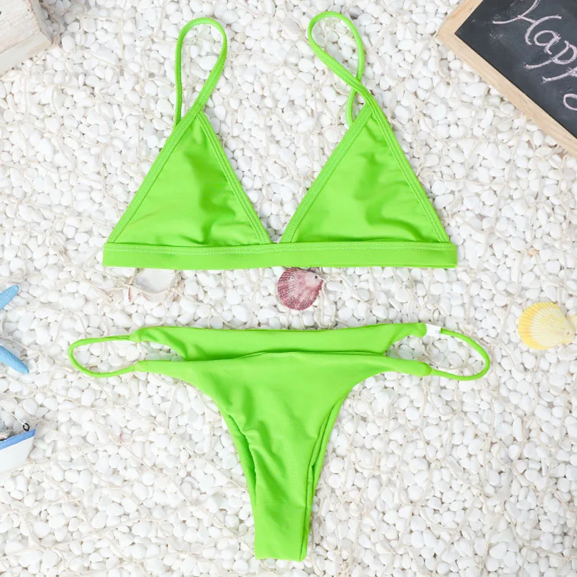 2018 Для женщин повязки стринги бразильские бикини купальники женские пикантные