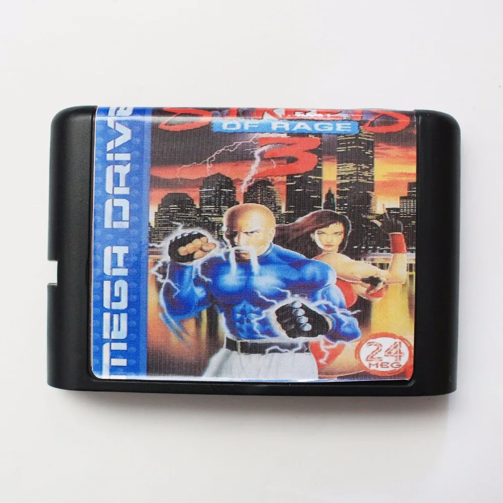 Улицы ярости 3 16 бит SEGA MD карточная игра для Sega игры Mega Drive Genesis|streets of rage|streets rage 3md game