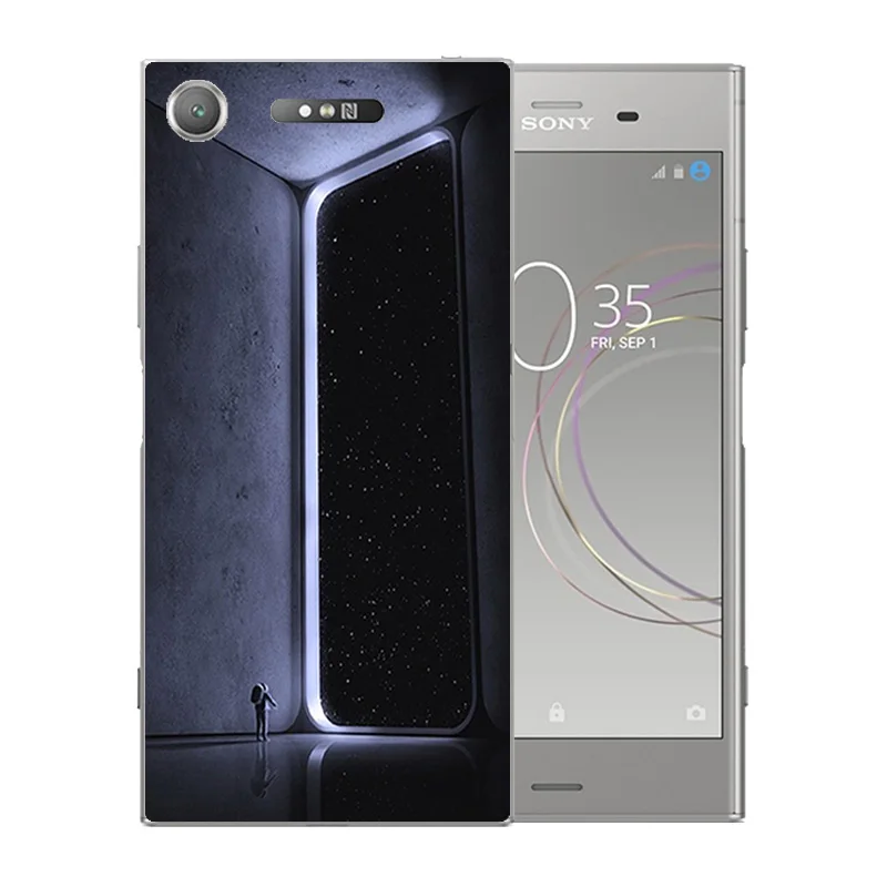 5 2-дюймовый для Sony Xperia XZ1 телефонный силиконовый чехол ТПУ Мягкий космический мир