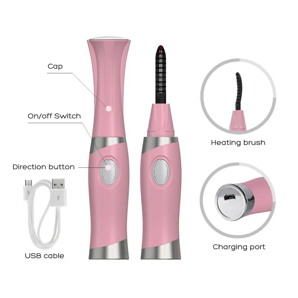 Электрическая плойка для завивки ресниц с подогревом и расческой долговечный