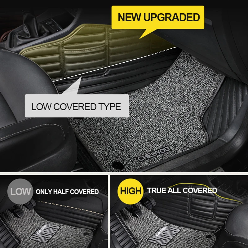 5D Custom fit ПВХ кожаные водонепроницаемые автомобильные коврики для всех покрытых