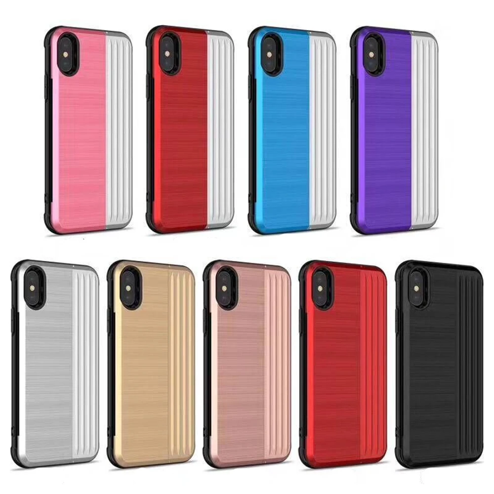 Чехол Кошелек с отделением для кредитных карт iPhone X XR Xs Max гибридные Чехлы из