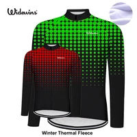 widewins winter thermal fleece cycling jersey warm 2021 pro mtb long sleeve men bike wear clothing maillot fleece bicycle mtb