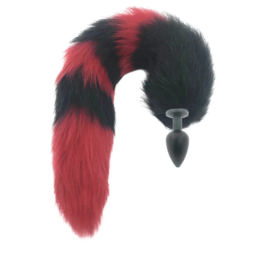 Анальная пробка из искусственного меха Хвост лисы игрушки для взрослых женщин