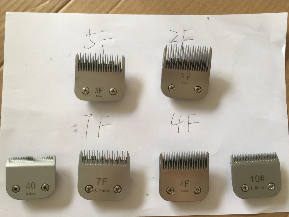 Профессиональная машинка для стрижки животных A5 лезвие 4F + 3F 7F 5F 10 # 40 подходит