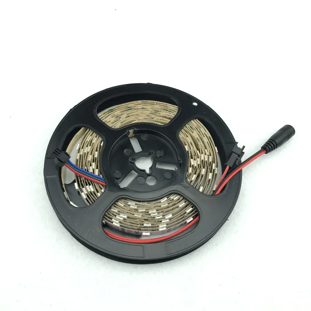 WS2815 DC12V адресуемых полный цвет RGB 5050 светодио дный полосы; 60 светодио дный s/m; 5 м; не-водонепроницаемый; IP33 белый PCB