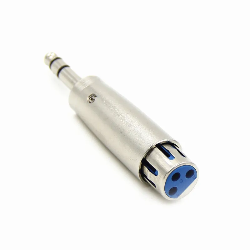10 шт./лот хорошее качество 3Pin XLR разъем адаптера для стереомикрофона 6 35