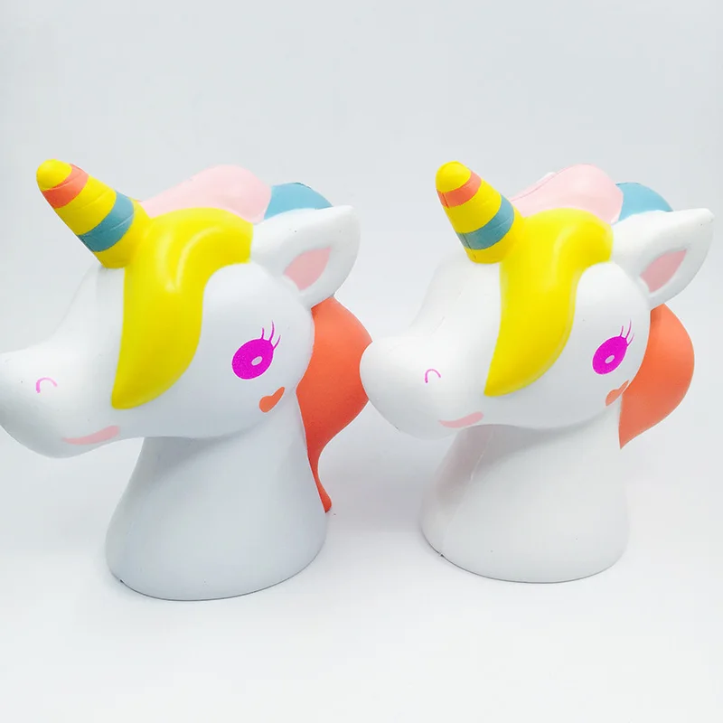 Сжимаемый 1 шт. редкий kawaii супер гигантский милый Животное Лошадь медленно растет