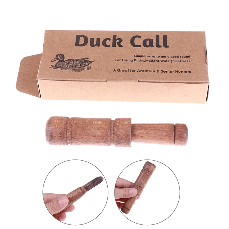 Outdoor Whistle Wood Duck Call Hunting decoy Brown Oak Wooden Drop Ship | Спорт и развлечения