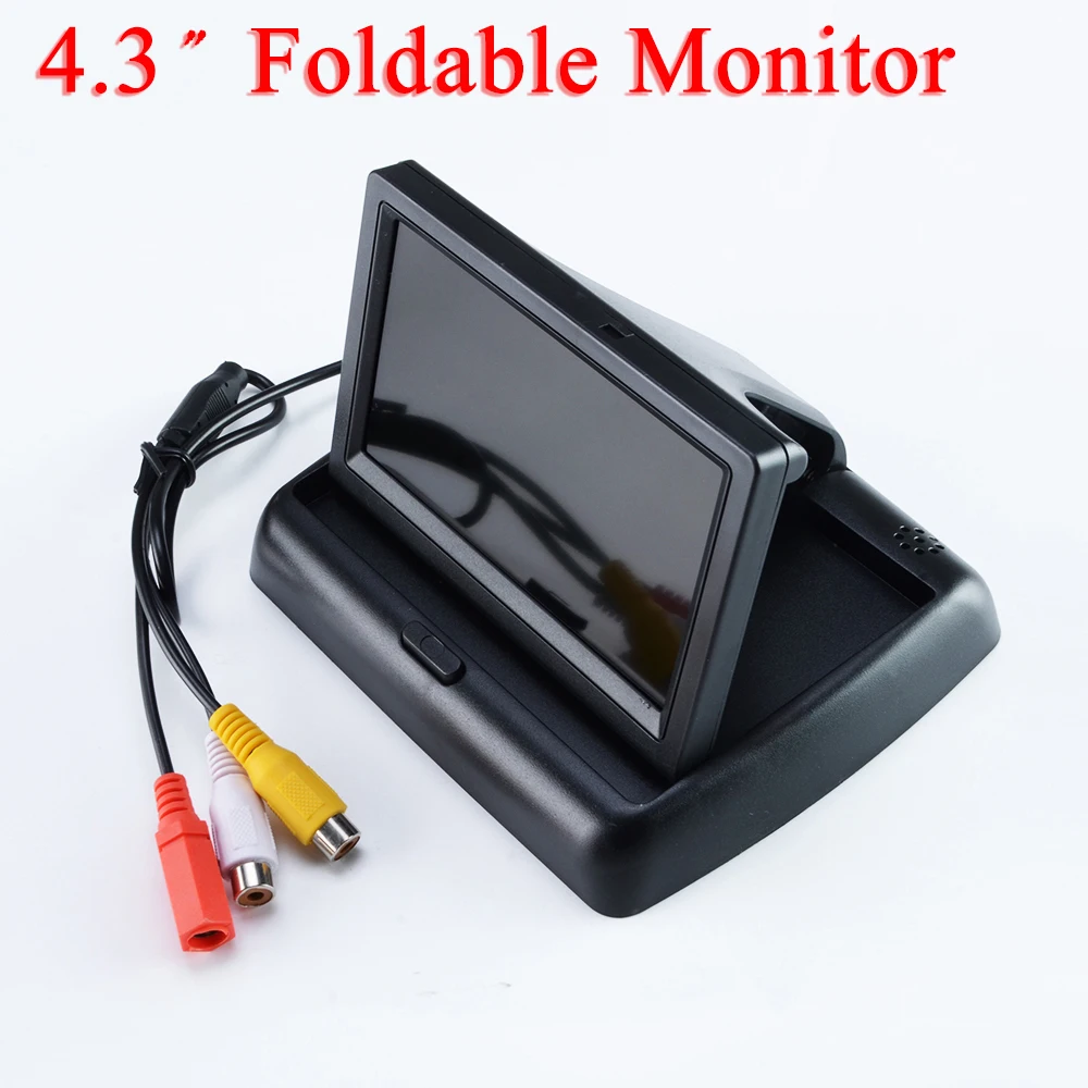 Зеркало автомобильное с ЖК дисплеем 4 3 дюйма/5 дюймов TFT складное зеркало заднего