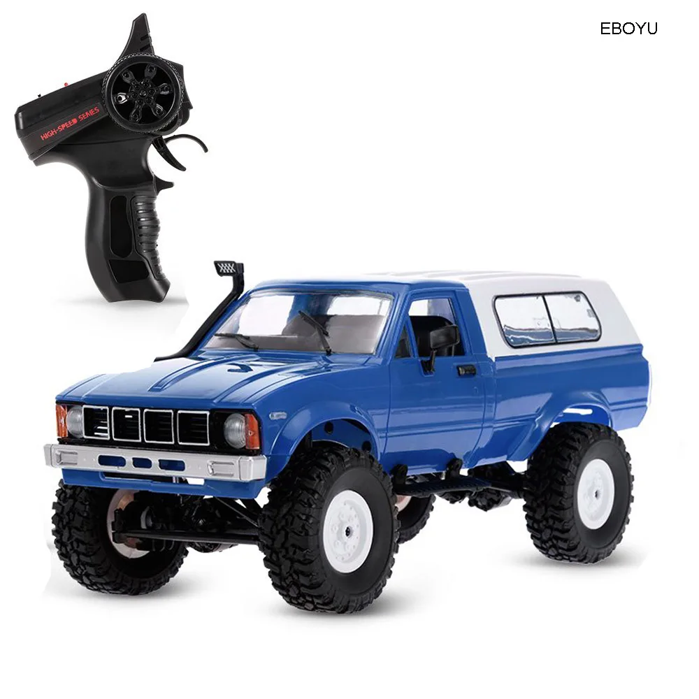 EBOYU WPL C24 1:16 2 4 ГГц 4WD RC автомобиль с фарой дистанционного управления гусеничный
