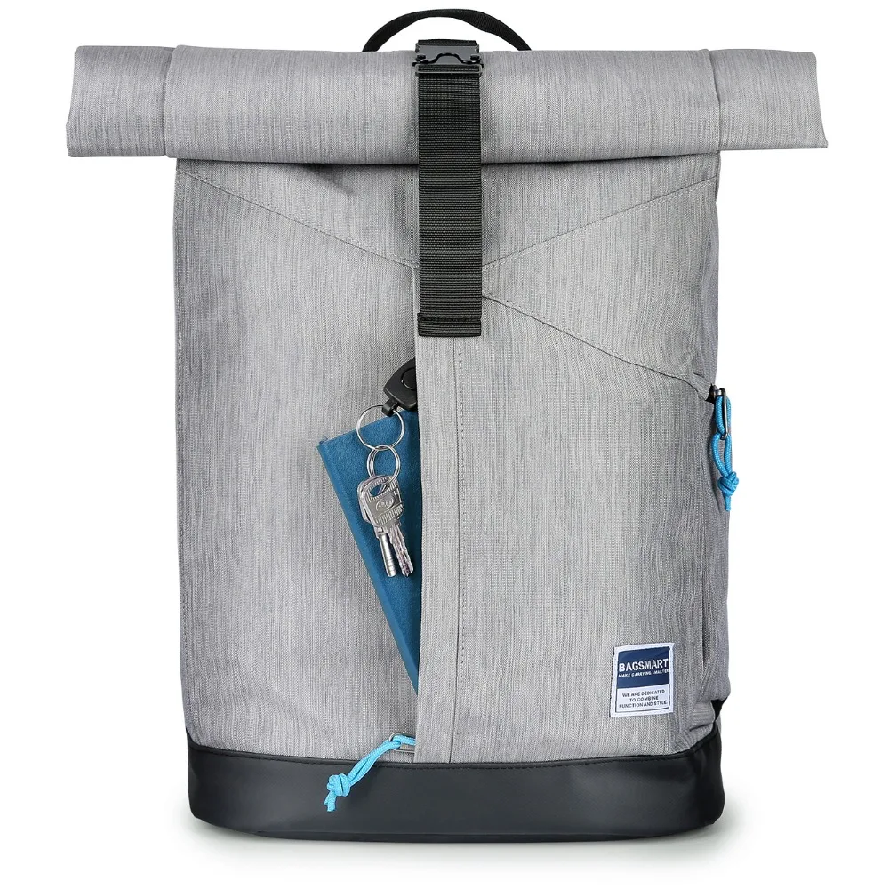 BAGSMART Новая мода Большой ёмкость 15,6 дюймов ноутбук школьный рюкзак водостойкий легкий компьютер