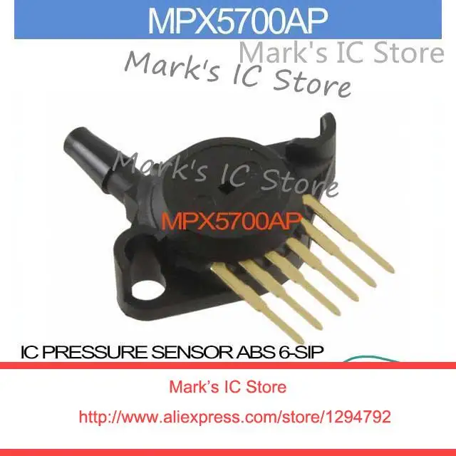 MPX5700AP IC PRESSURE SENSOR ABS 6-SIP MPX5700A 5700 MPX570 5700A MPX57 5700AP | Integrated Circuits