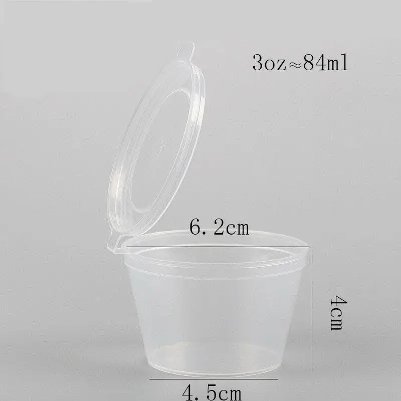 3oz 50 шт одноразовые BPA-Free контейнеры для хранения детского питания с откидными крышками | путешествия закуски чашки | магазин домашние, органические пюре - Цвет: 3oz