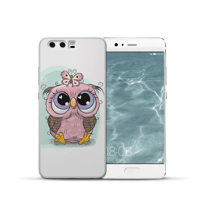 Роскошные кошка мультфильм сова для Huawei Mate 9 10 20 P8 P9 P10 P20 P30 P Smart Lite Plus Pro чехол для телефона чехол Чехол-футляр