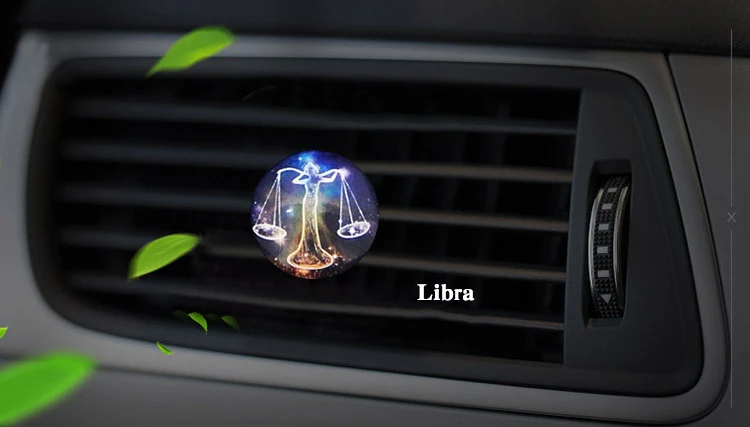 Libra 12 созвездий освежитель воздуха для автомобиля, освежитель воздуха, освежитель воздуха на выходе, автомобильный освежитель воздуха - Название цвета: Libra
