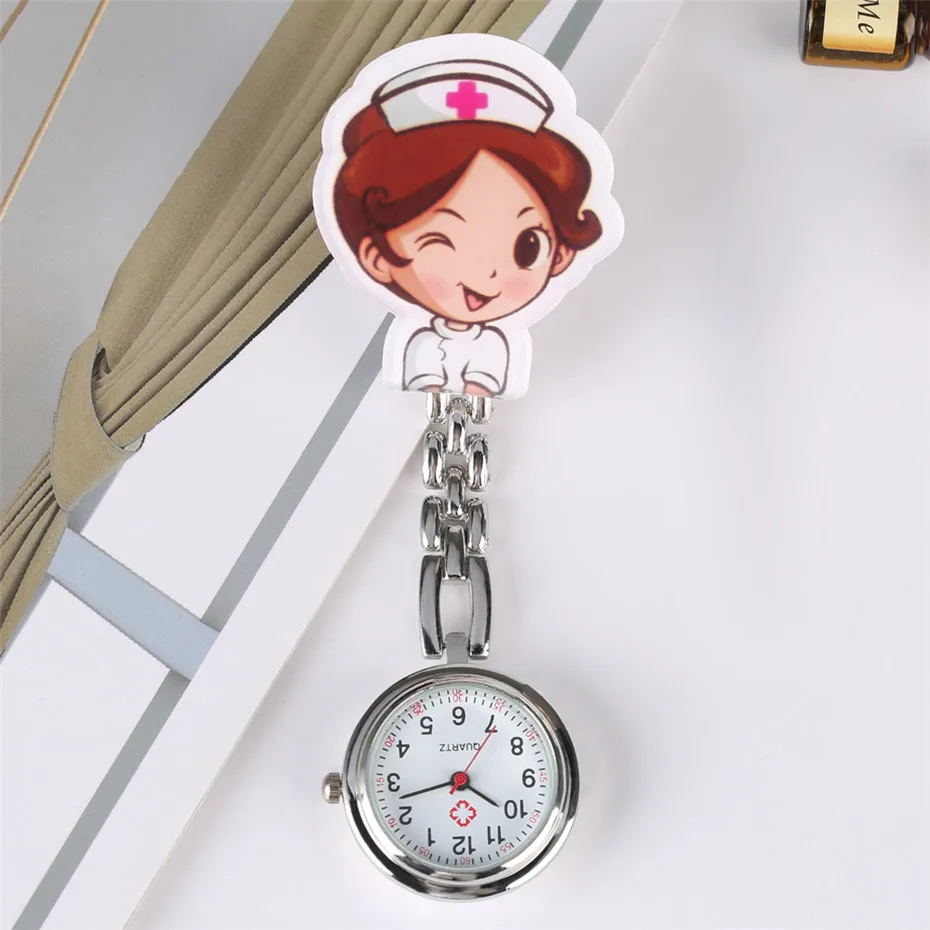 Lovely Cartoon Clip Pendant Pocket Watch for Nurse Doctor Clock Gifts Medical Men Women New Arrival 2019 |