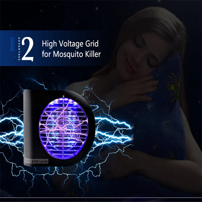 CLAITE светодиодный светильник для уничтожения комаров насекомых ловушка