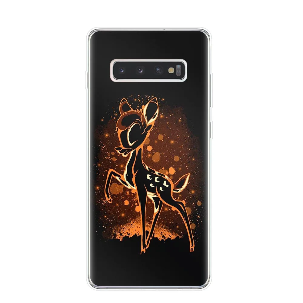 Милый чехол Белоснежка Алиса Русалочка Ститч Бэмби для samsung Galaxy S6 S7 Edge S8 S9 S10 Plus Lite 5G S10E TPU чехол для телефона