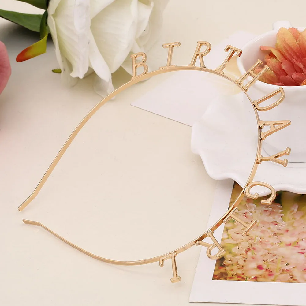 1 шт. Модный корейский женский ободок для волос с днем рождения Тиара головной