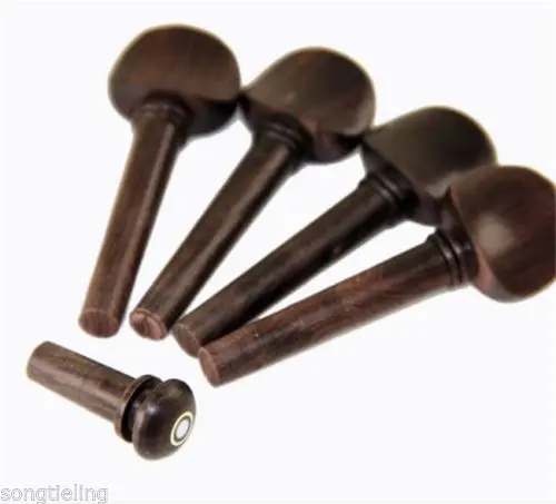 

Violin nature part 4/4, 4pcs ebony pegs and 1pcs endpin