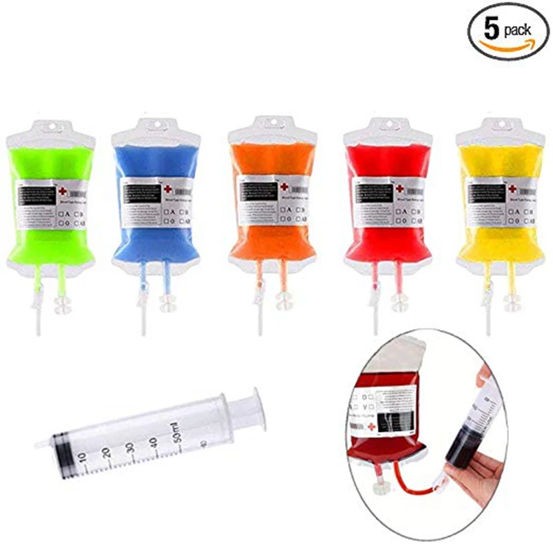 5 шт. креативный пакет крови вампира энергия фруктовый сок напитки питьевой декор