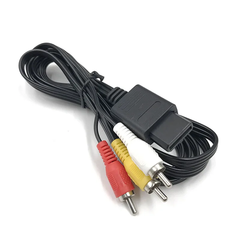 Av кабель для n64/NGC/SNES av nintendo 60 snes gamecube AV RCA аудио/видео ТВ композитный кабель|cable