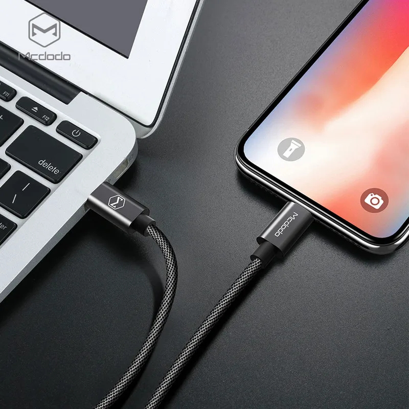 MCDODO USB C PD кабель USB-C-8 Pin кабель для быстрой зарядки для iPhone X 8 Plus телефонный кабель для передачи данных для iPhone XS MAX XR шнур зарядного устройства