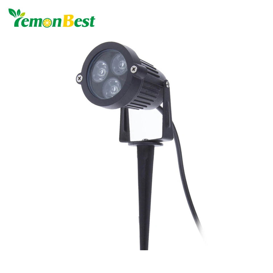 Светодиодная лампа для газона уличный водонепроницаемый фонарь с 3 светодиодами