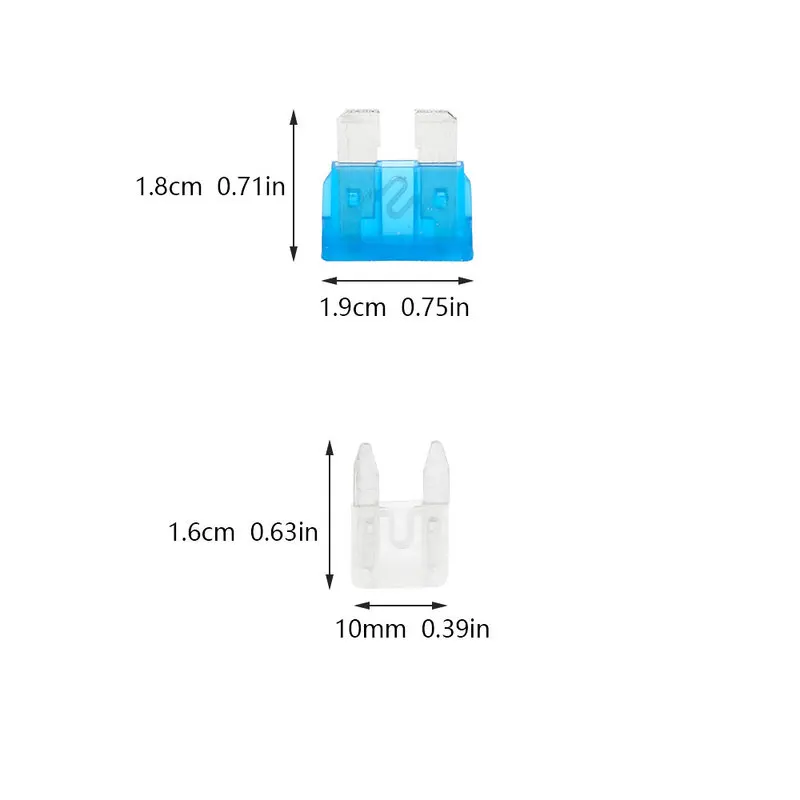 

220Pcs Mini Standard Assorted Car Fuses Box Auto Truck SUV Fuses Blade Fuse Kits with Clip Auto Replacement Parts 2-35A Van Bike