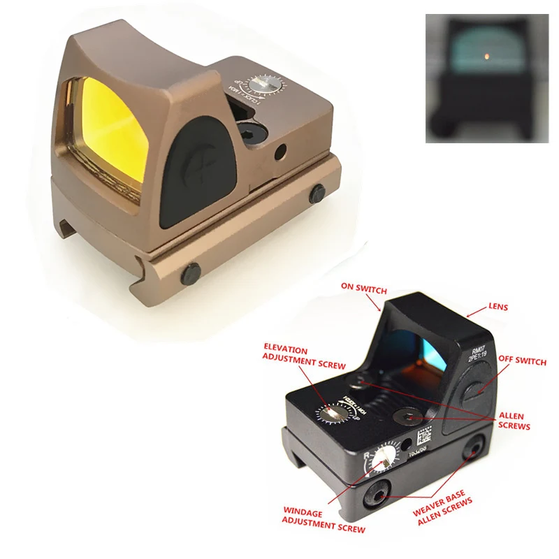FIRECLUB RMR стиль Glock красный точечный прицел рефлекторный тактический военный для
