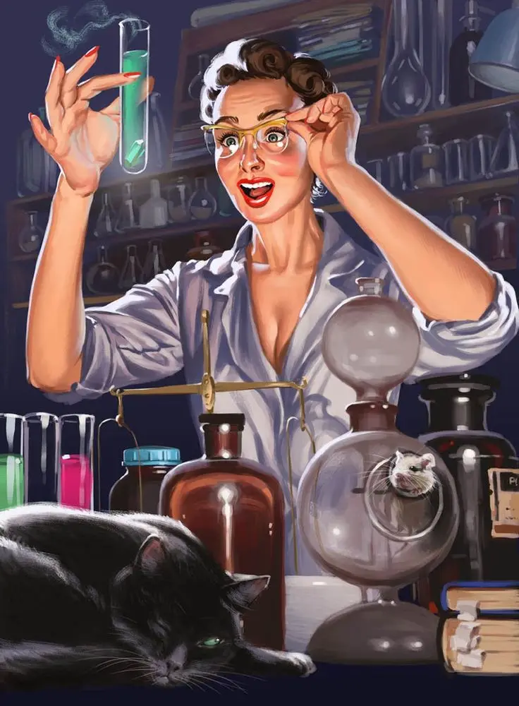 Винтаж советский русский Pin Up девушки банк клерки и девушка ретро постер холст
