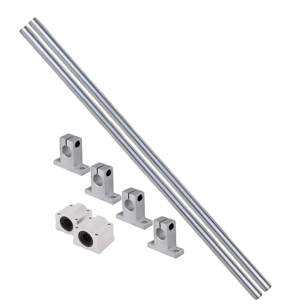 400MM 12 мм OD Liner Schiene линейный вал длина оптической оси 200 300 400 500 мм& SCS12UU CNC шариковые направляющие блоки SK12 набор поддержки из 8 - Цвет: 400MM