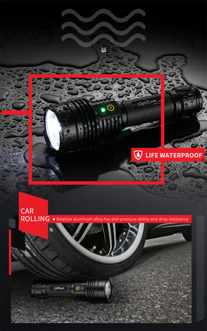 Светодиодный фонарик Surefire D12 CREE-XK 700lmTactical 18650 Аккумулятор для альпинизма кемпинга
