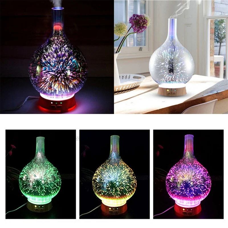 2019 New Fashion LED Light Essential Oil Mist Humidifier Ultrasonic Aroma Diffuser Aromatherapy | Освещение