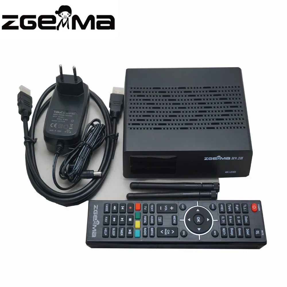 Verkaufen 2 Teile/los 4K UHD Zgemma H 9,2 H Combo DVB-S2X + DVB-T2/C Satellite TV BOX Linux E2 IPTV STALKER WIFI Gebaut-in