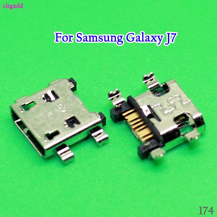 

100PCS/Lot USB Charging Port Connector For Samsung Galaxy J7 J700 J700F 2015 / J7 J710 J5 J510 2016 Charge Dock Socket Jack