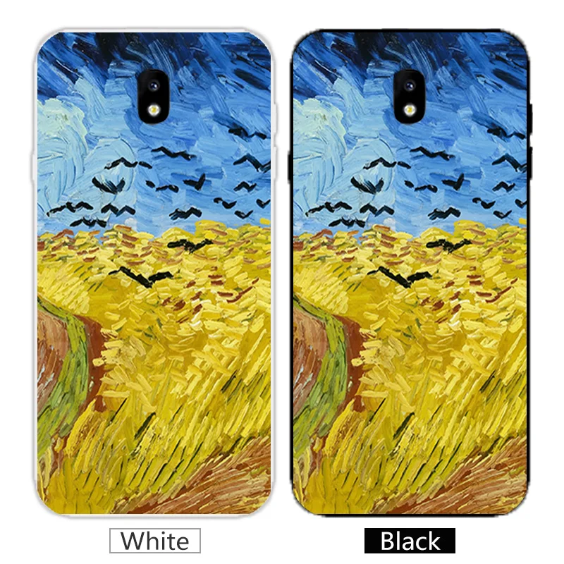 For Samsung Galaxy J7 2017 J730F (EU Version) Silicone TPU Heaven Phone Cases 5.5 inch for J730 Black Back Matte Cover |