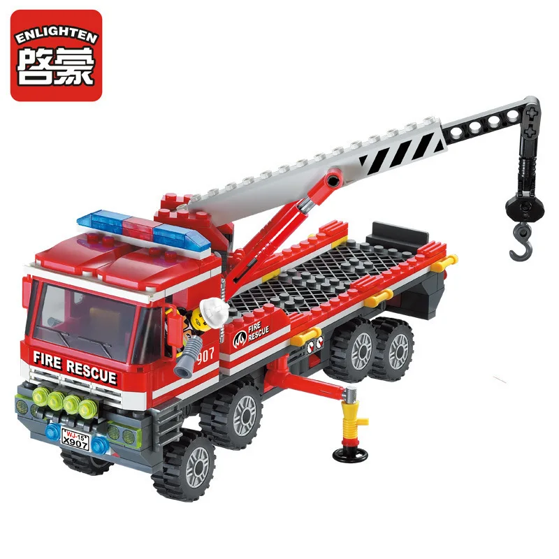 ENLIGHTEN All-Terrain Truck Blocks 417pcs Bricks Model Building Toys for Children Assembled DIY Toy Gift Brinquedos | Игрушки и хобби