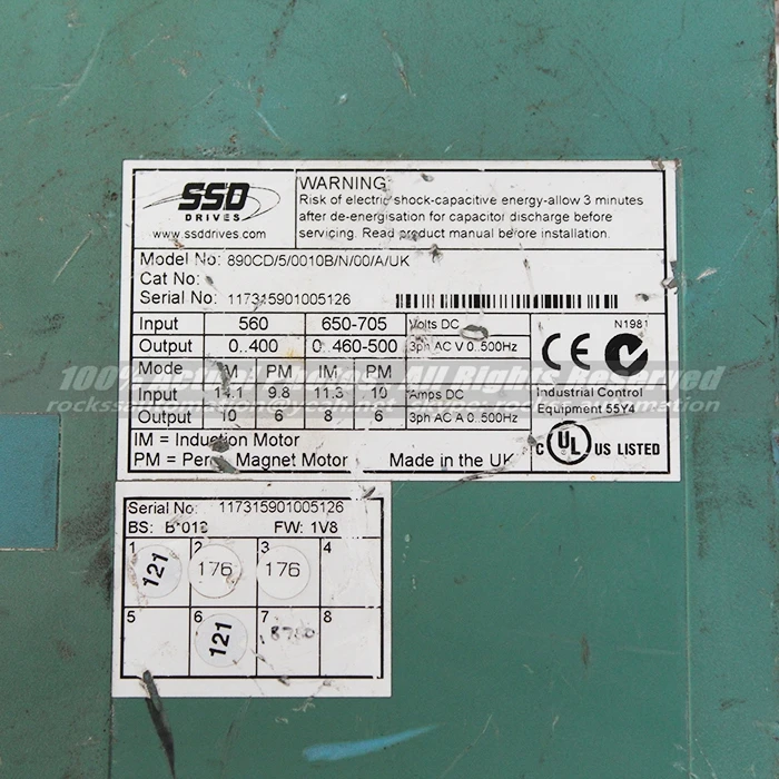 Eurotherm Drive 890CD/5/0010B/N/00/A/UK используется в хорошем состоянии с бесплатная доставка |