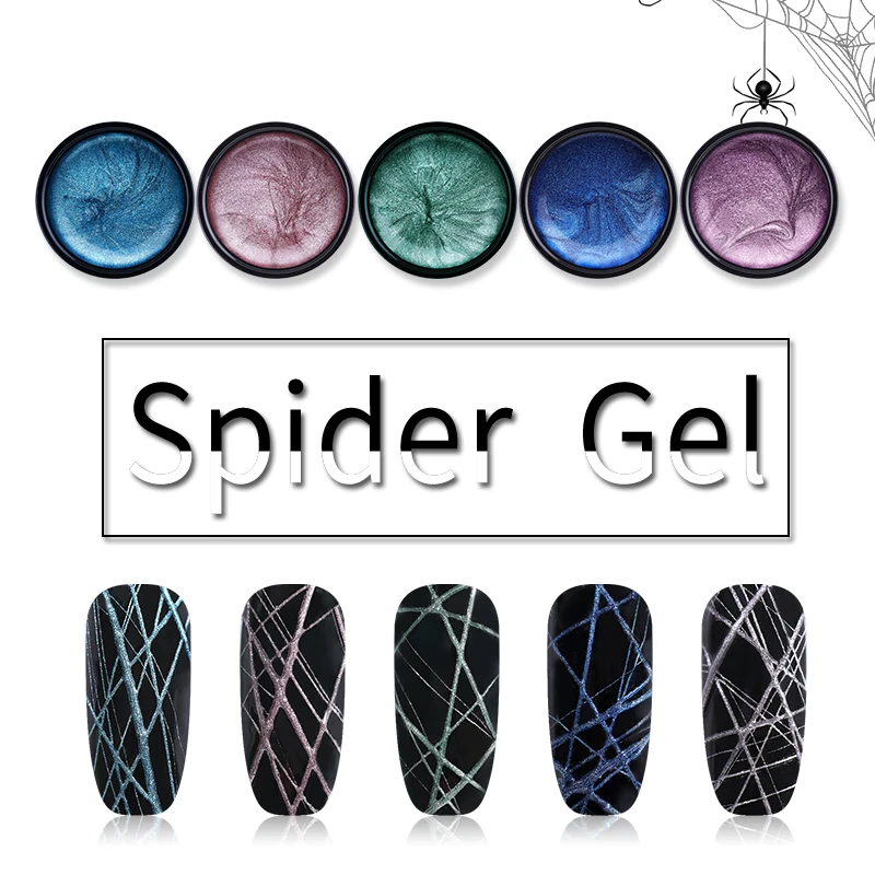 UR SUGAR Spider Nail Gel Web Painting Wire Drawing Gel Polish Varnish UV Gel Elastic Line Creative DIY Soak Off Gel For Nail Art