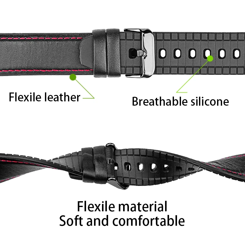 20мм кожаный браслет для часов Amazfit GTS Smart / Samsung Galaxy Watch 42мм Gear S2 запасной ремешок
