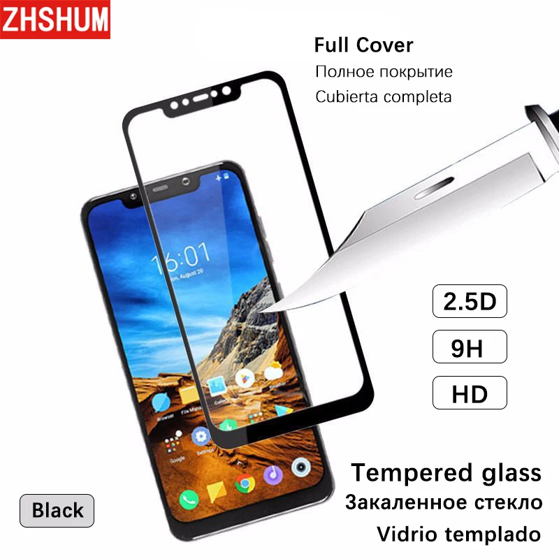 Чехол для спортивной камеры Xiao mi Pocophone F1 мягкий силиконовый бампер закаленное