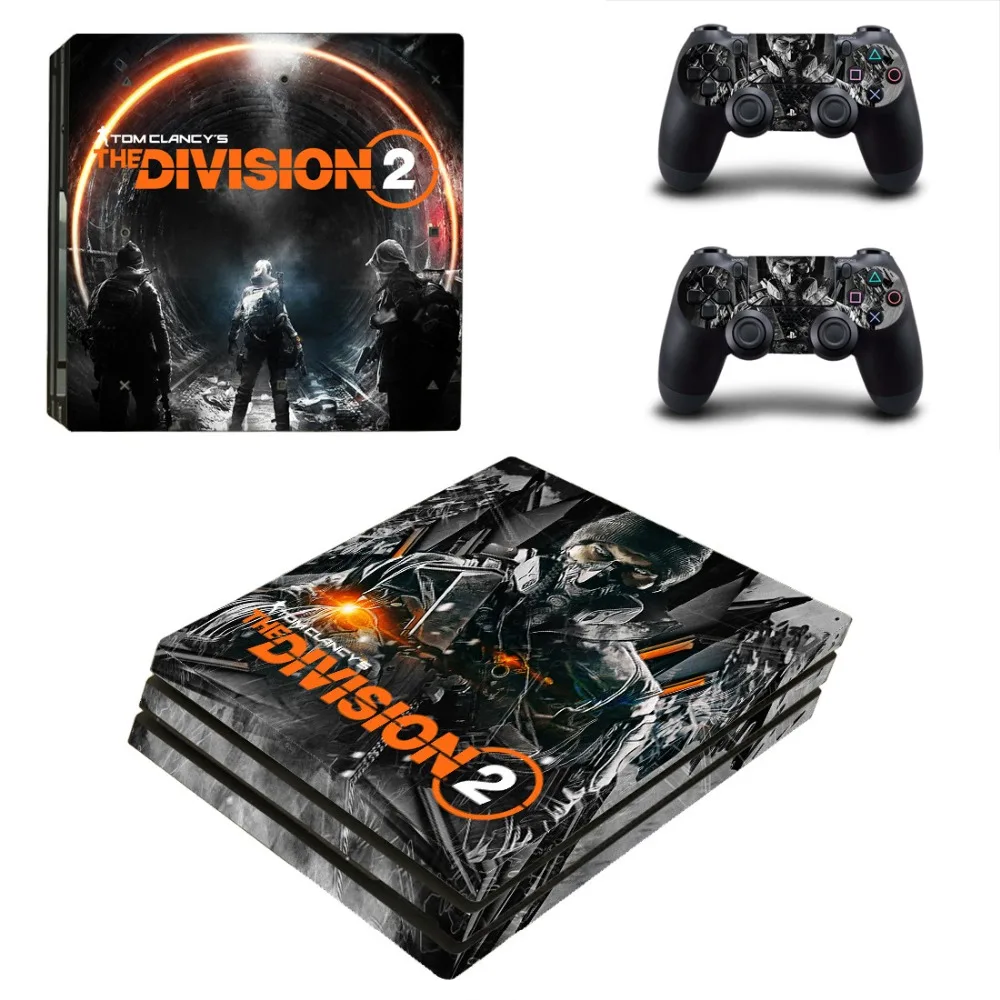 Виниловые стикеры Tom Clancys The Division 2 для консоли Sony PlayStation 4 и контроллеров PS4